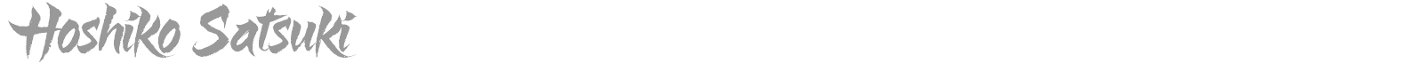 Hoshiko Satsuki font preview